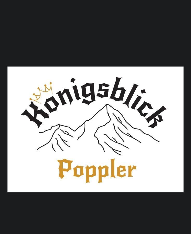 Appartamento Koenigsblick Poppler Hopferau Esterno foto